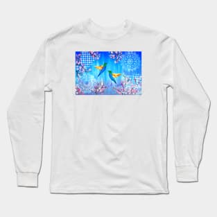 Blue 32 Long Sleeve T-Shirt